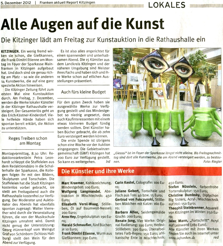 Spendenaktion Kitzinger Zeitung - fr Erich-Kstner-Kinderdorf
